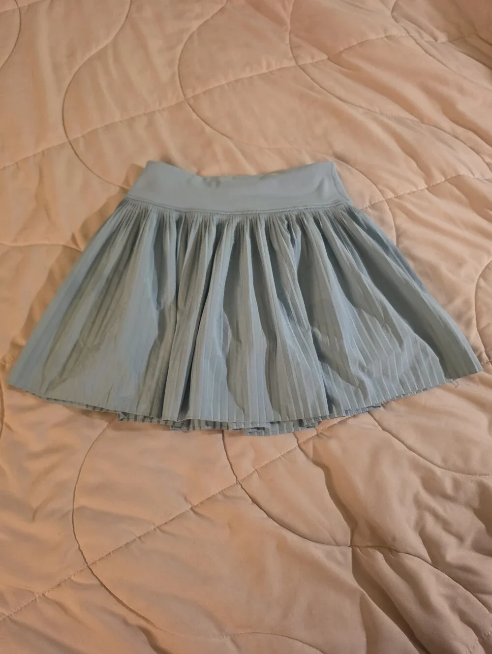 Yogalicious Light Blue Pleated Circle Skirt